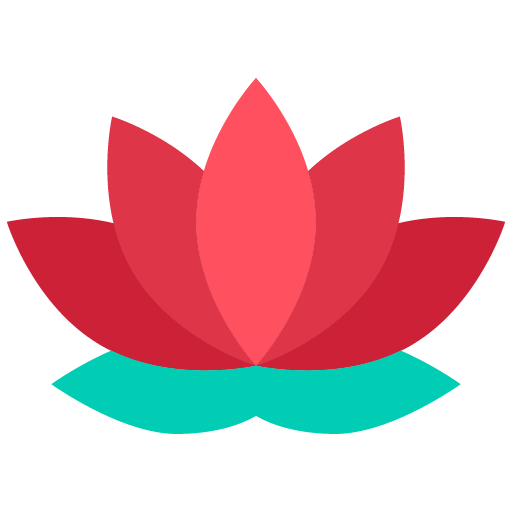 Icono de flor de loto.